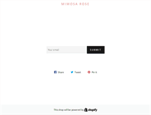 Tablet Screenshot of mimosarose.com